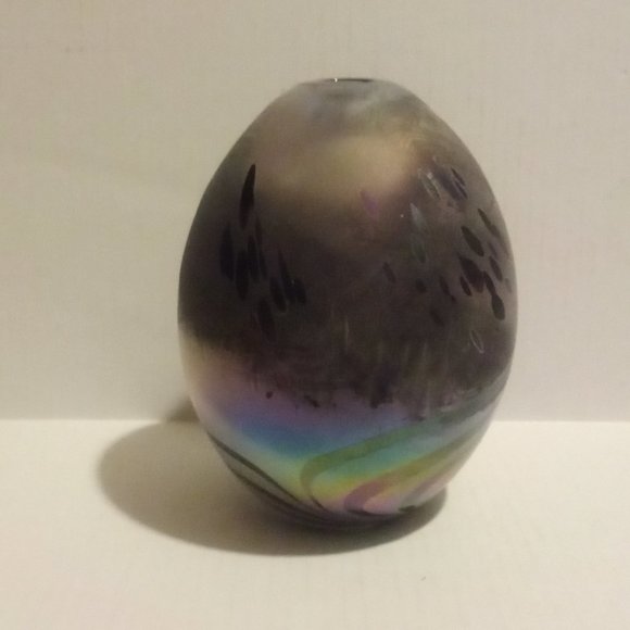 Vintage L.C. Tiffany Favrile Pulled Feather Iridescent Art Glass Vase Signed - Picture 4 of 15